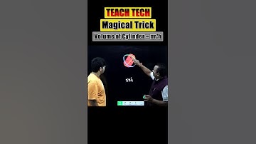 Volume Of Cylinder = πr²h  | Magical Trick Shorts | Teach Tech