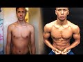 My 1 Year Body Transformation Incredible Skinny to Muscular 18-19 | MOTIVATION by IRVING FLINK