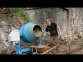 Pouring the Foundation To Our Stone Cabin.