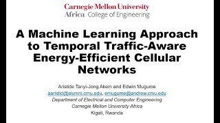 A Machine Learning Approach to Temporal Traffic-Aware Energy-Efficient Cellular Networks