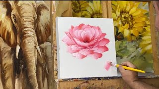 Como pintar uma rosa - Tutorial passo a passo