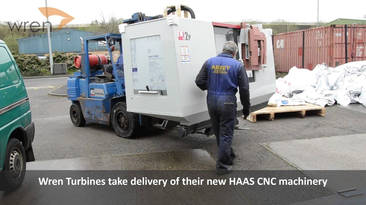 Wren Turbines take delivery of their new HAAS CNC machinery