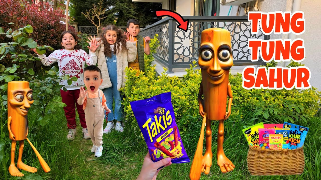 TUNG TUNG SAHUR POYRAZ ELİF KUZENLERİN EVİNE GELDİ!!!