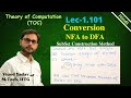 L 1.101 | Example: Conversion from NFA to DFA | Equivalence between NFA and DFA