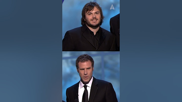 Jack Black & Will Ferrell sing "Get Off the Stage" Oscars Acceptance Speech PSA