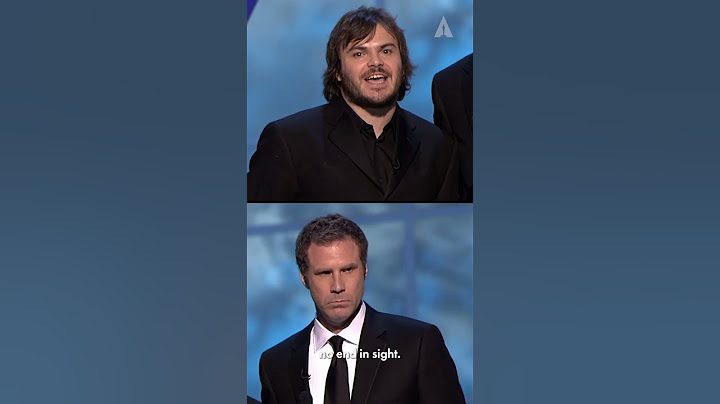 Jack Black & Will Ferrell sing "Get Off the Stage" Oscars Acceptance Speech PSA