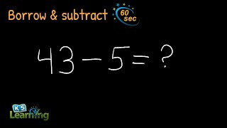 Subtraction with Borrowing (Simple) | Explained