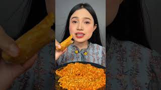 Mukbang samyang🤤#fyp #asmr #lewatberanda #fypage #mukbang