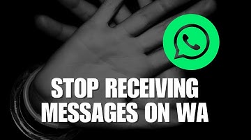 How to Stop Receiving Messages on WhatsApp Without Turning Off Mobile Data in Android Phone?