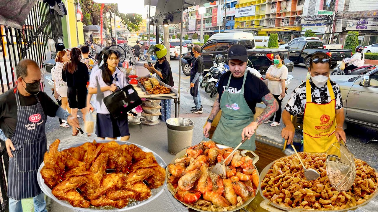 Готовим без остановки! От трудолюбивых мастеров тайской уличной еды | Тайская уличная еда
