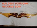 how to make a take down recurve bow. With tips on wooden riser design, and wooden arrow making.