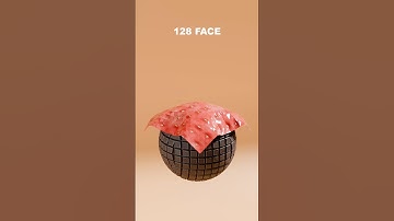 Cloth simulation - Chocolate 🍫 and strawberry 🍓    #clothsimulation #blender #shorts