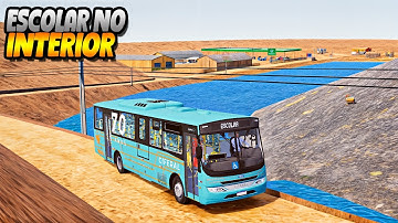 PERDIDO NA LINHA ESCOLAR DO INTERIOR COM ONIBUS NOVO! PROTON BUS SIMULATOR - PXN V99