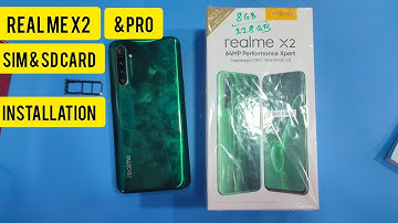 Realme X2 & X2 Pro ; how to install SIM card in SD card in realme x2 pro