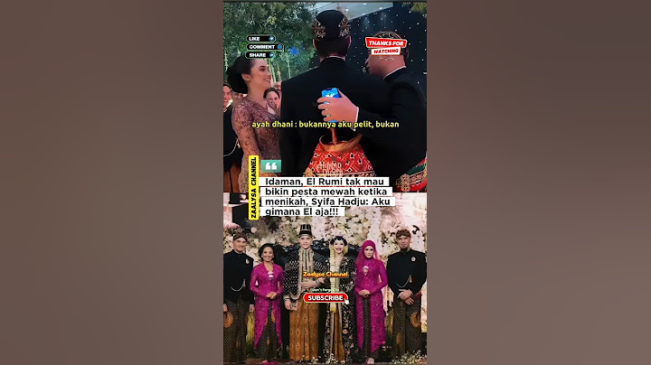 El Rumi tak mau bikin pesta mewah, Syifa Hadju: Aku gimana El aja!!! #syifahadju #elrumi