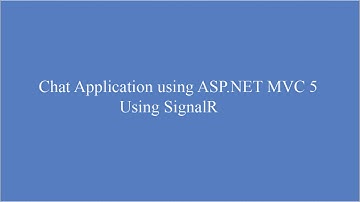 Chat Application using SignalR in ASP.NET MVC5