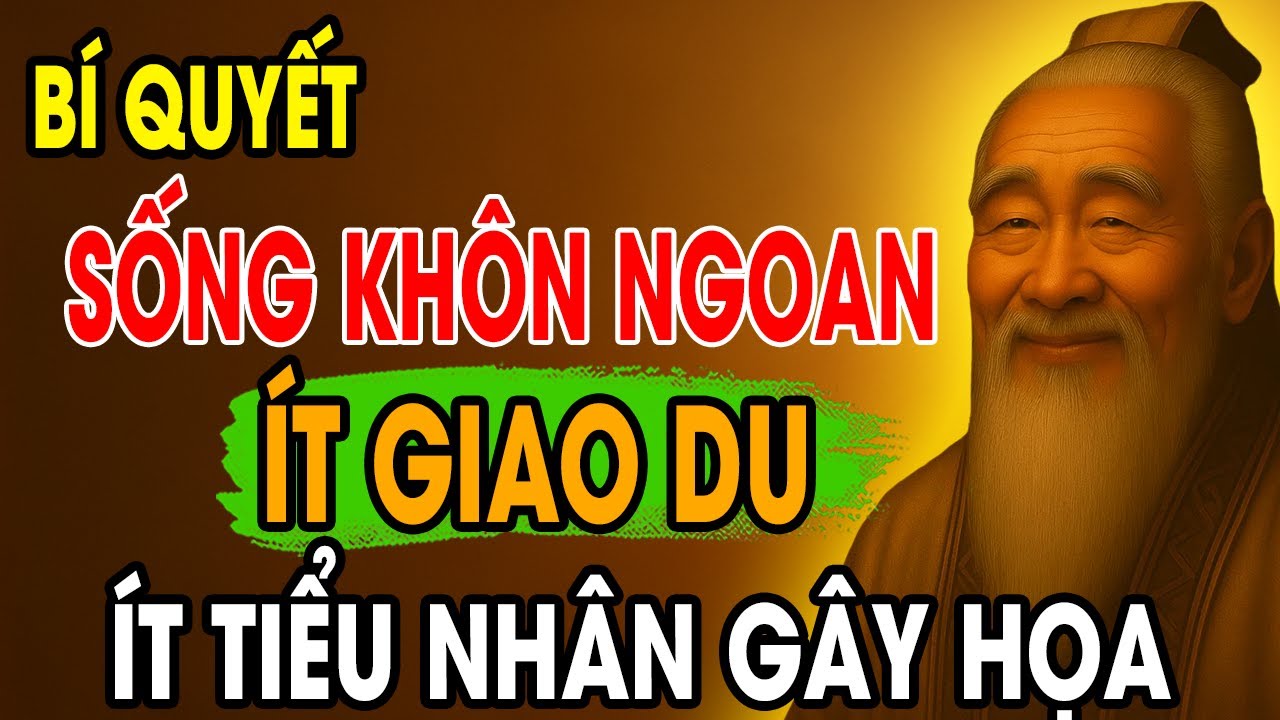 CỔ NHÂN DẠY: Bí quyết sống khôn ngoan càng ít Giao Du càng ít Tiểu Nhân ...