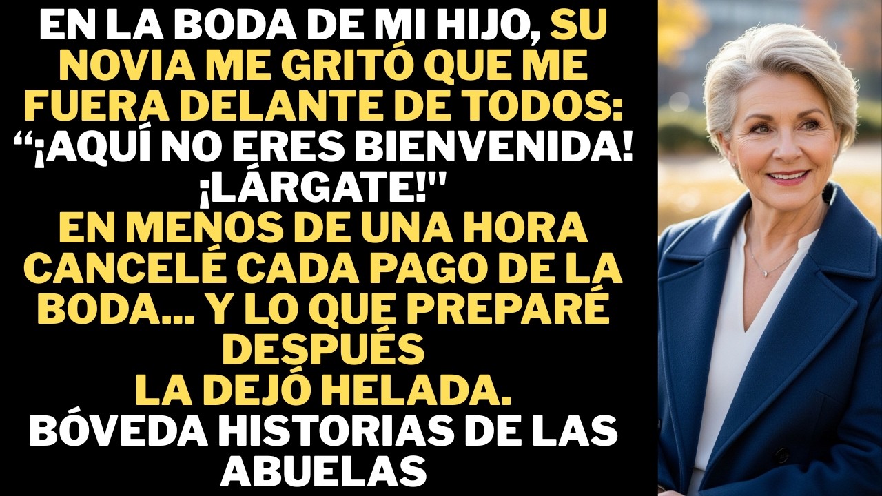 En la boda de mi hijo, su novia me humilló y me expulsó delante de todos los invitados. En ese