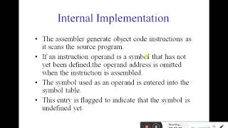 Assemblers Part - 5