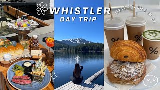 WHISTLER VLOG | fun day trip, first % Arabica in BC, lost lake trail, patio lunch, influencer events