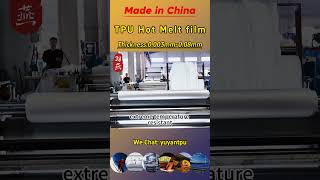 TPU hot melt film, a thermoplastic polyurethane, offers top-notch bonding solutions.​