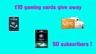 Giveaway free PSN card, mincrosoft points and steam wallet card
