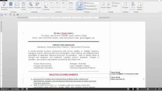 Track Changes and Comments with Word 2013