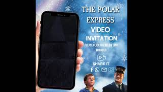 Personalized Polar Express Christmas Party Video Invitation