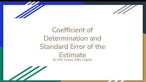 Team 3 Coefficient of Determination and Standard Error of the Estimate Section 10.3