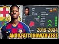 ANSU FATI GROWTH TEST (2019-2034) - FIFA 20 Career Mode (UPDATE)