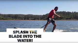 SUP FREESTYLE - TRICKS - BRACE TECHNIQUE - HOW to use PADDLE Not to FALL (Matrix Reflexes)
