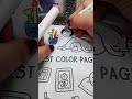 ASMR Color in Clock ⏰️ Coco Wyo Test Color Page #youtubeshorts #asmr #artbymairaz #color #fypart