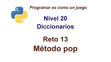 Python - Nivel 20 - Reto 13 - Practicando el método pop