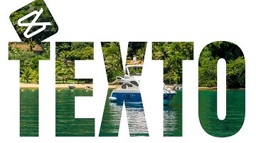 Como Criar o Efeito de Vídeo Dentro do Texto no CapCut PC