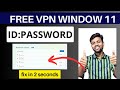 how to add and enable free vpn in window 11 | laptop ya pc me vpn kaise connect kare | vpn use in pc image