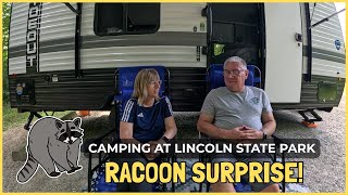 Lincoln State Park Indiana Camping | Campground Review, Drained Lake & Raccoon Surprise!