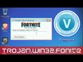 A trojan that deletes fortnite from your PC