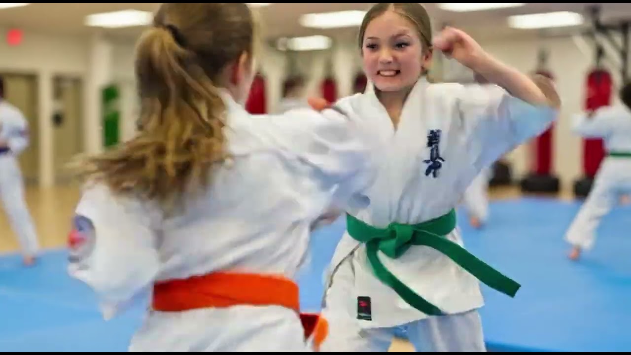Girls Karate Practice – Kids Martial Arts Action