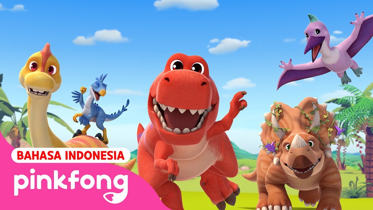[Ep. 1~5] Pinkfong Sekolah Dino | Mengenal Warna, Angka | Kartun Dinosaurus | Pinkfong Indonesia