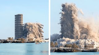 10 Extreme Dangerous Fastest Building Demolition Amazing Excavator Heavy Equipment Machine Working