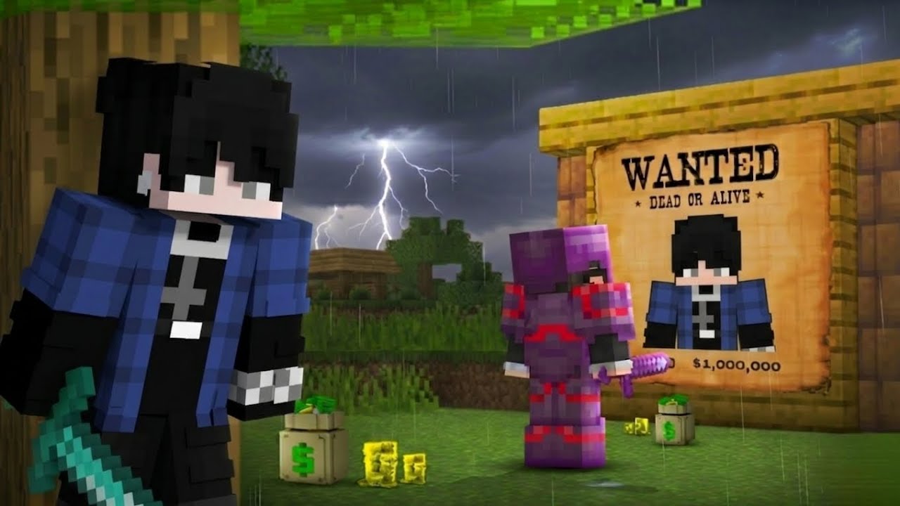 How I Become Most Wanted Player In This Minecraft Server - YouTube