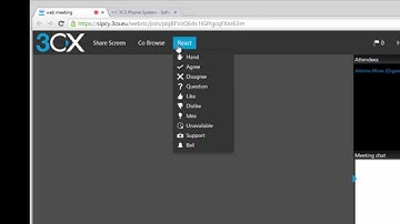 3CX WebMeeting - WebRTC, Video Walkthrough
