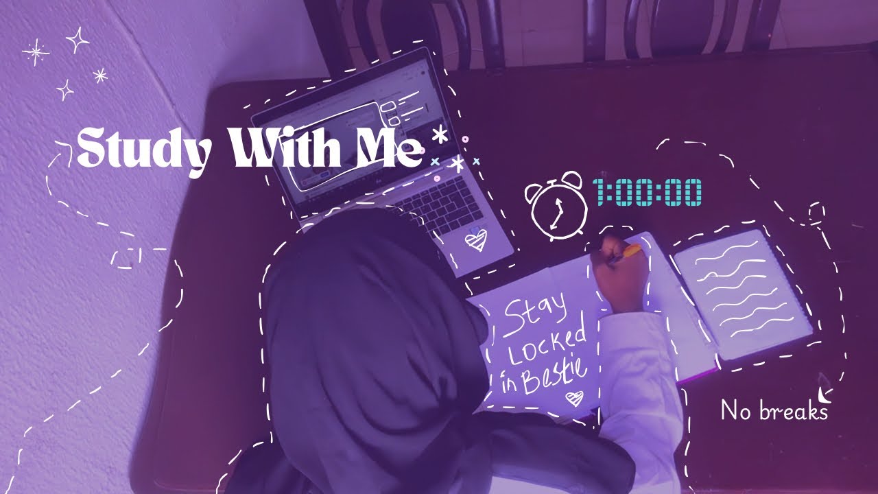 1 hour Study with me 🌧️ Rain sounds • LoFi • No breaks - YouTube