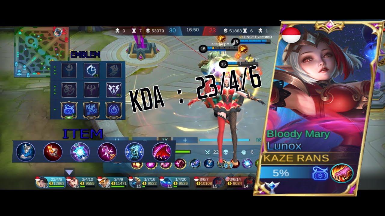 Item tersakit lunox 2020 - Mobile Legend - Full Gameplay