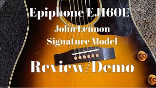 Epiphone John Lennon EJ160E Signature model demo and review