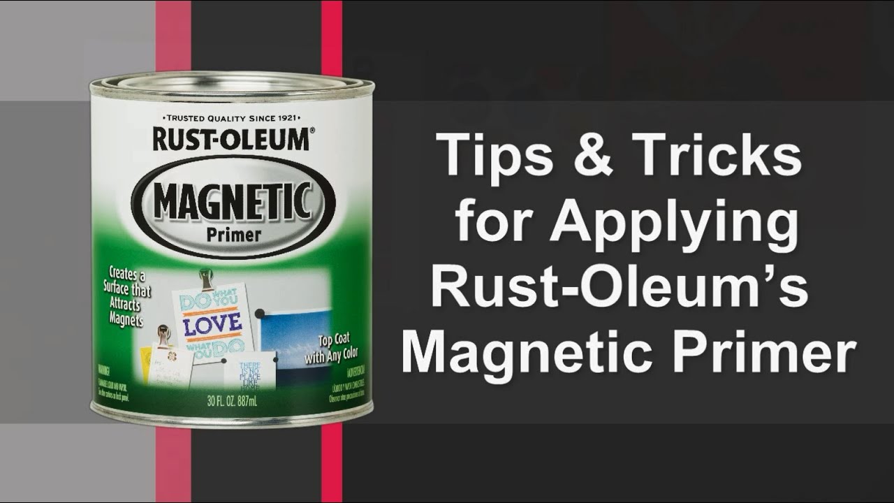 Rust-Oleum 247596 Magnetic Primer, 30 oz, Black