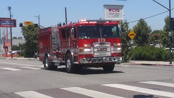 LAFD Engine 73 Responding