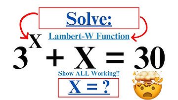How to solve X using Lambert-W Function | Harvard Math Olympiad Equation | Lambert W Explained!!