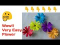 How to make paper flowers/ Easy paper flower making /easy origami flower/ paper flower by KovaiCraft