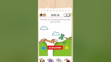 Brain Test 2🔥 : WALKTHROUGH LEVEL  20 Toms Adventure  #shorts @ghostgamers2001